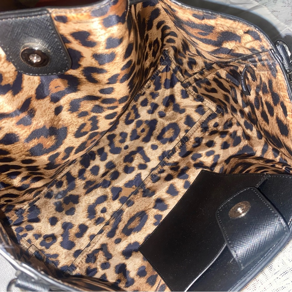 Keep Pursuing Elle Women's Handbag Black Twin Handle Shoulder Crossbody Bag NWT - Picture 2 of 6